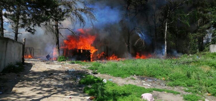 На Рівненщині горів ромський табір На Рівненщині горів ромський табір