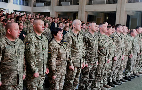 У Рівному вітали військових У Рівному вітали військових